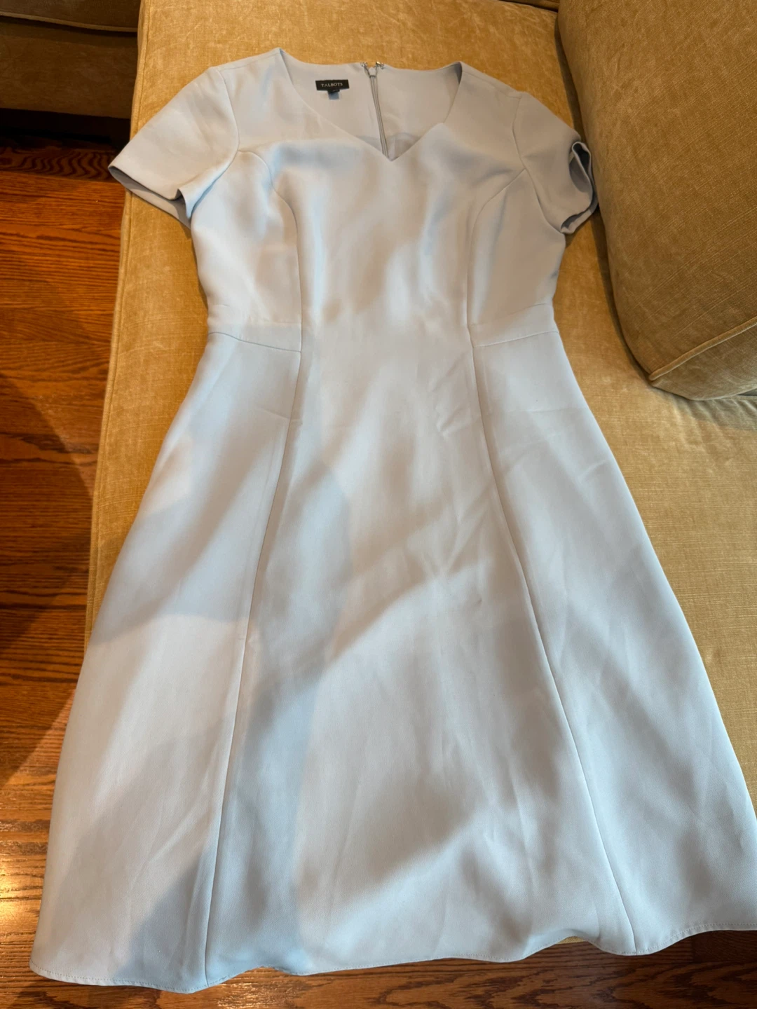 Talbots Light Blue Short Sleeve Dress