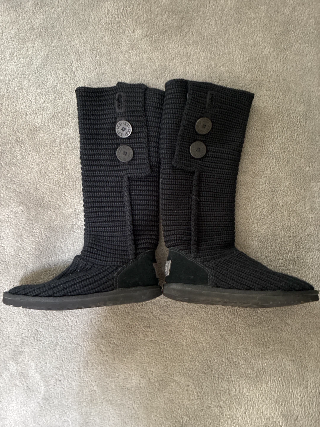 Classic UGG Australia Knit Boots - Black - photo 5