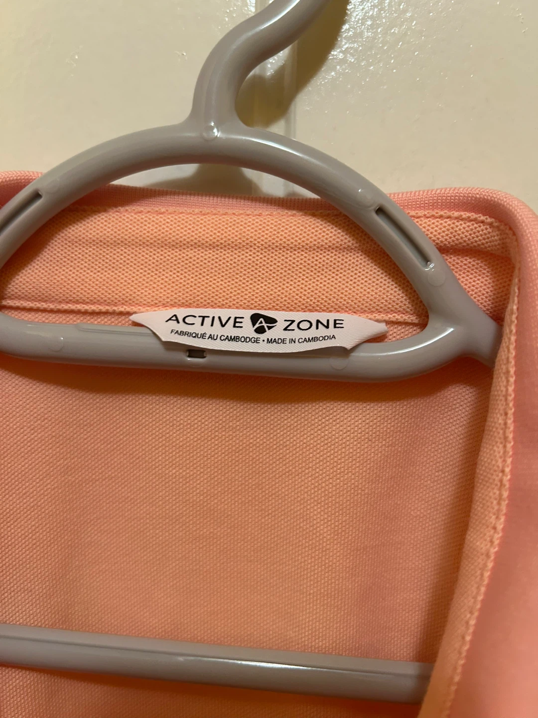 Active Zone Sleeveless Polo Shirt Peach - photo 2