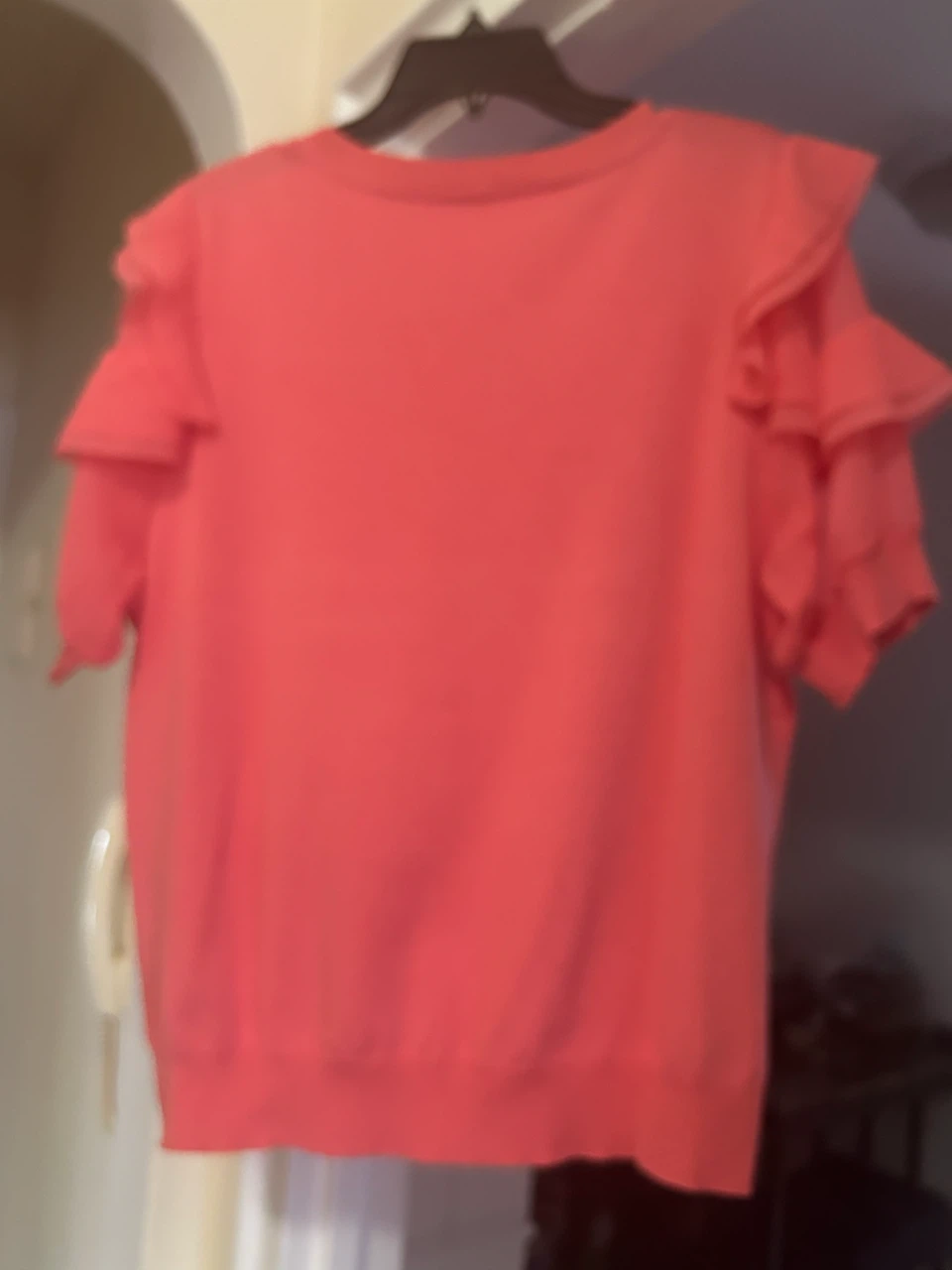 Pink Nunette Lepore ruffle-sleeve knit sweater - photo 3