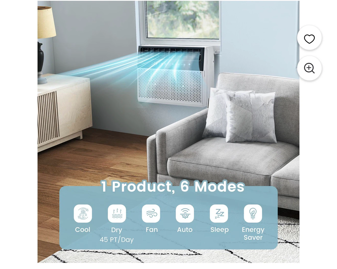 Costway 8100 BTU Window Air Conditioner - photo 4