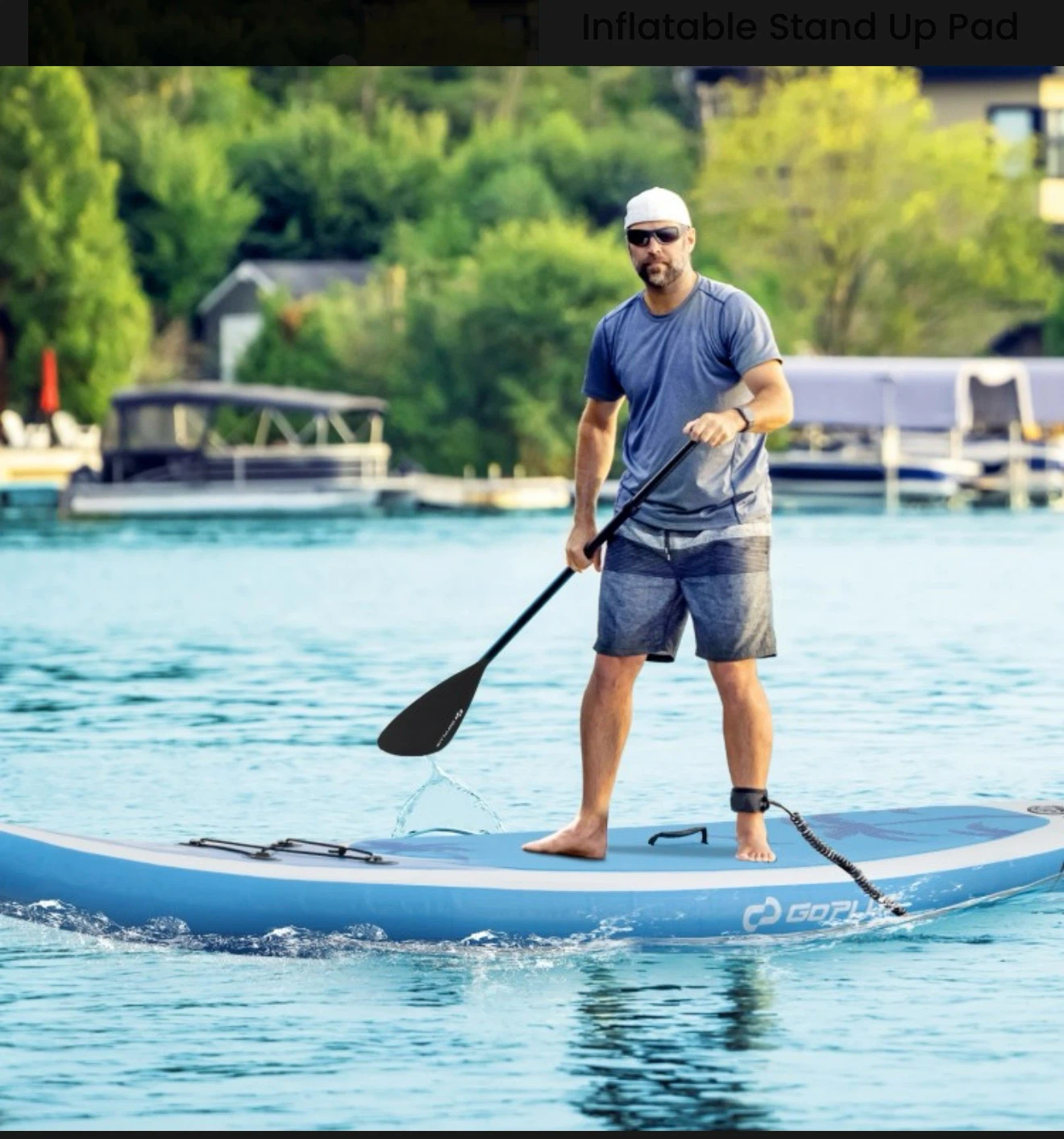 Goplus Inflatable Stand Up Paddle Board Set