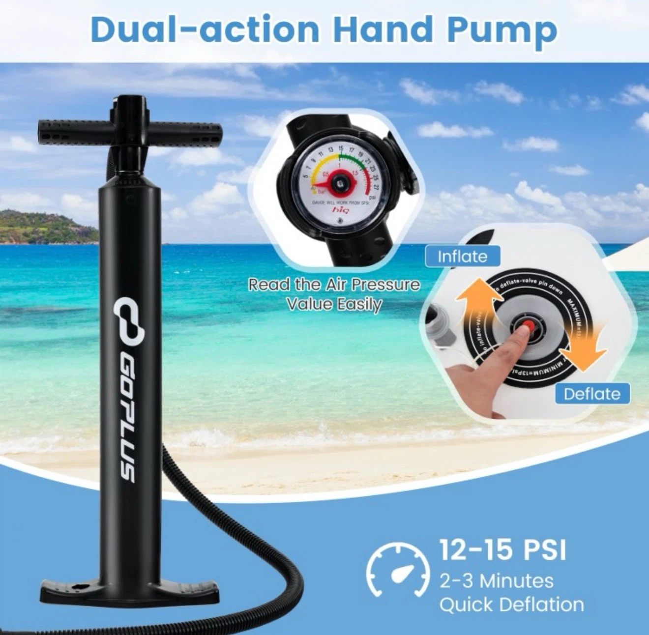 Goplus Inflatable Stand Up Paddle Board Set - photo 5