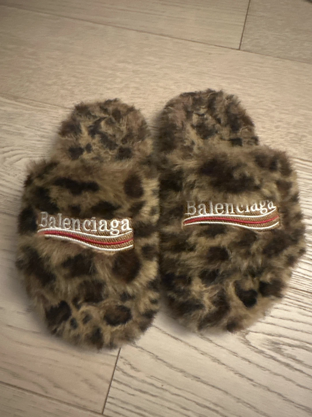 Balenciaga Leopard Print Slippers