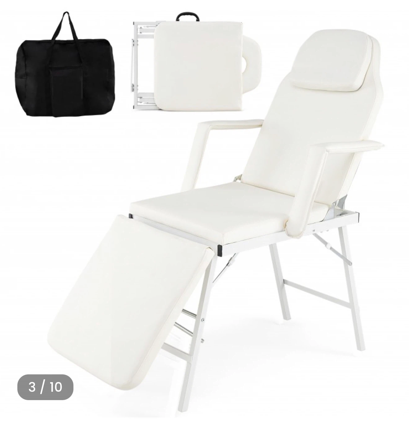 Costway 73 Inch Portable Tattoo Salon Facial Bed - photo 2