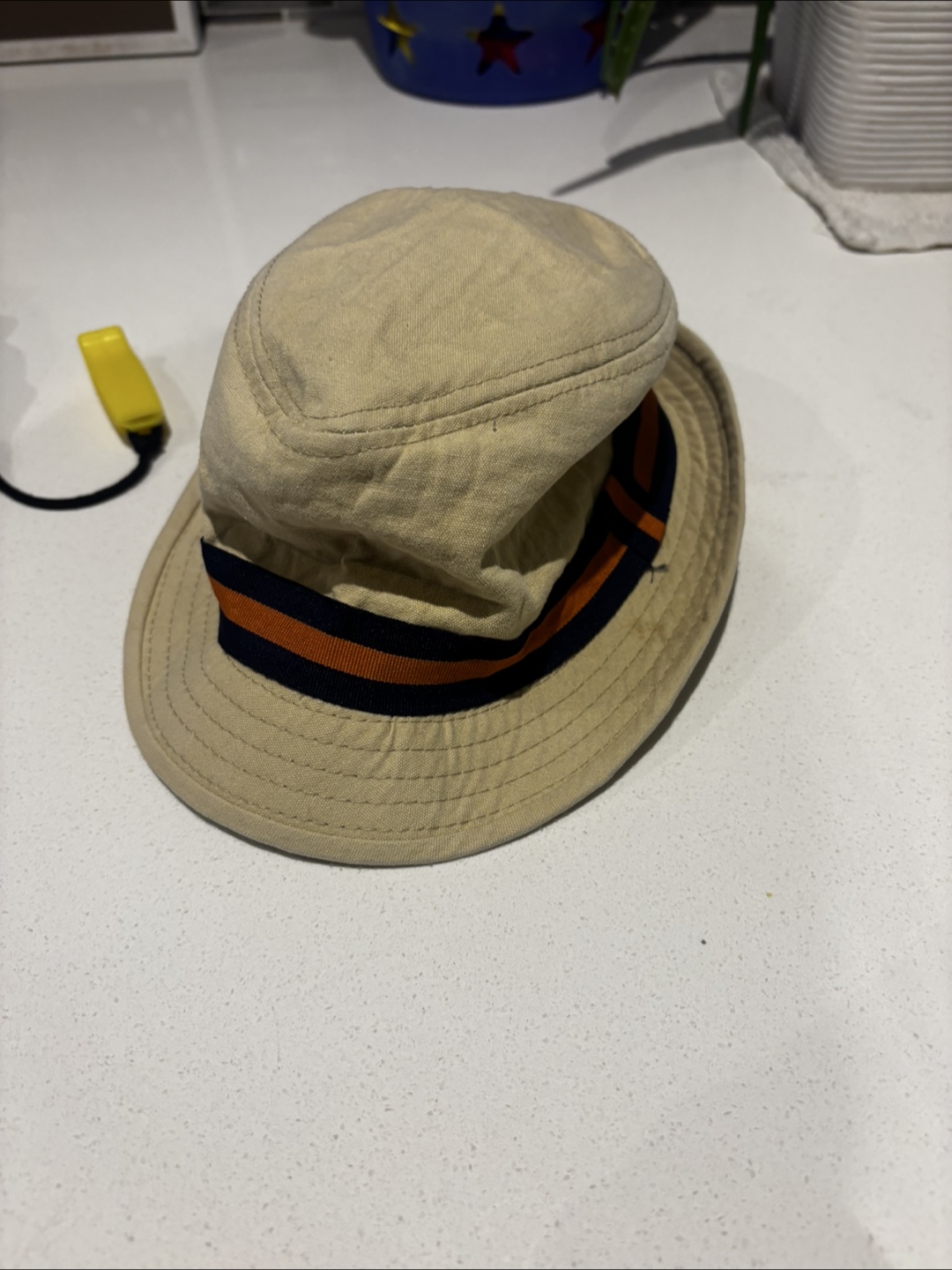 Beige Cotton Bucket Hat toddler