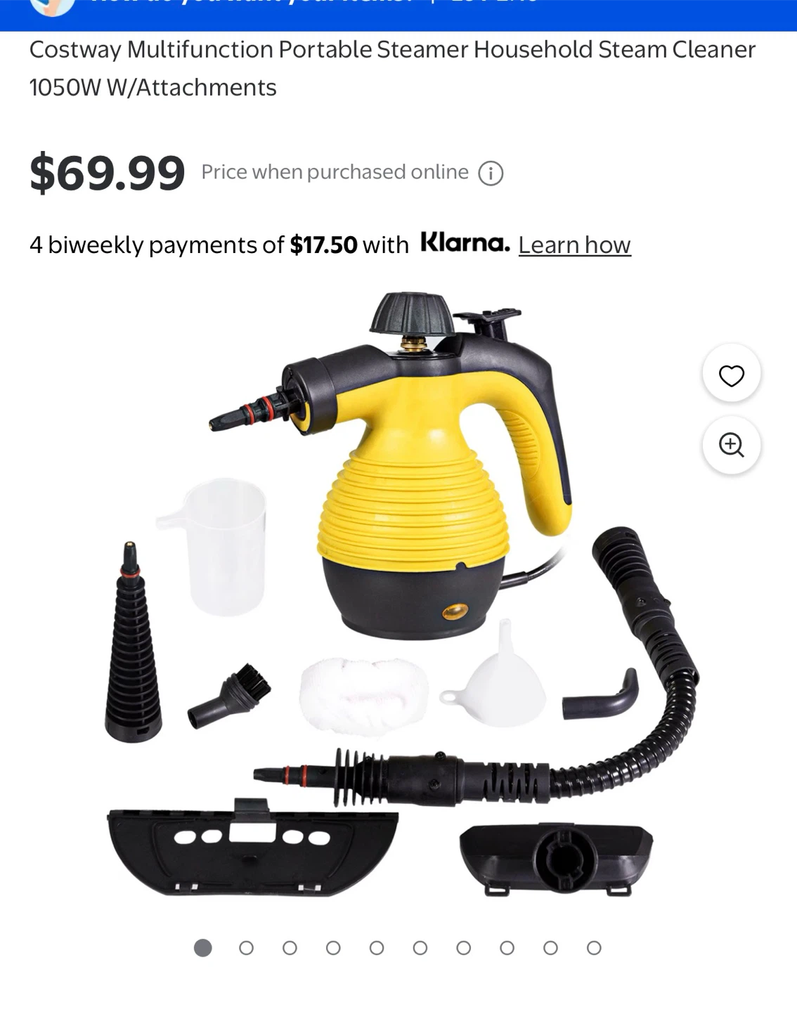 Costway Multifunction Portable Steam Cleaner - photo 2