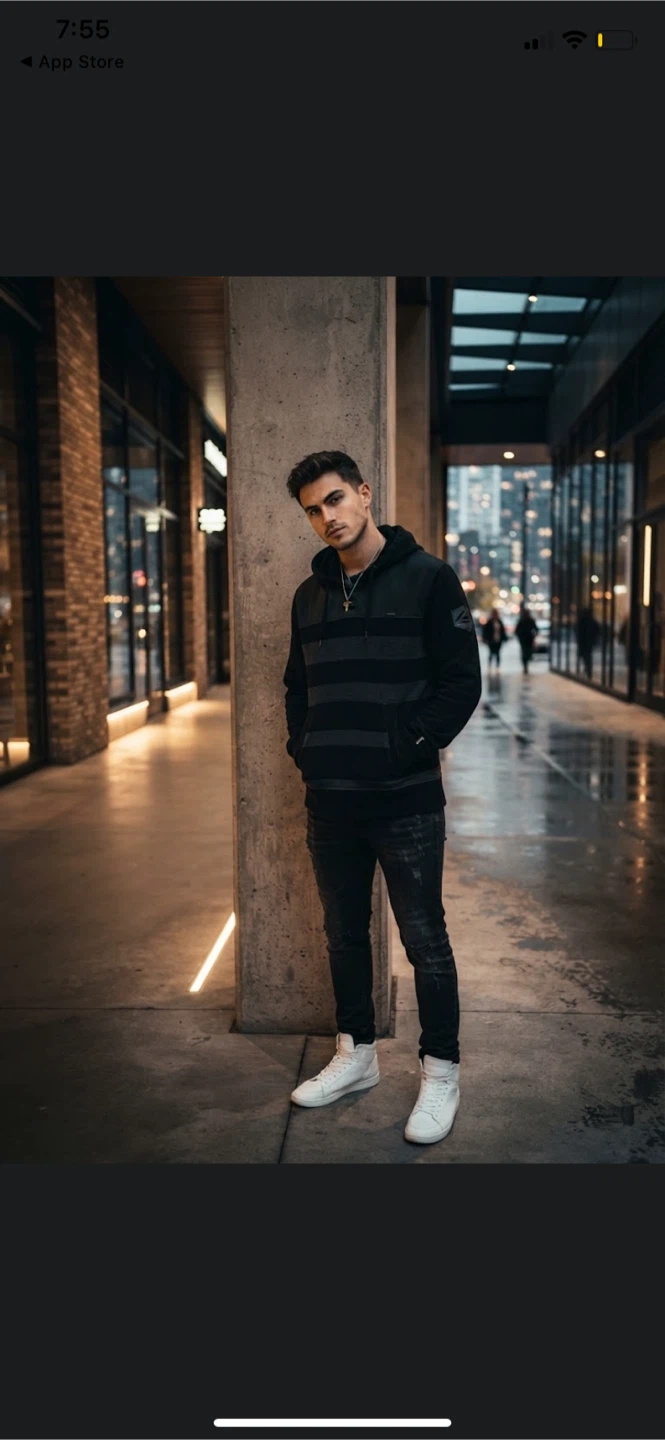 Empyre striped hoodie