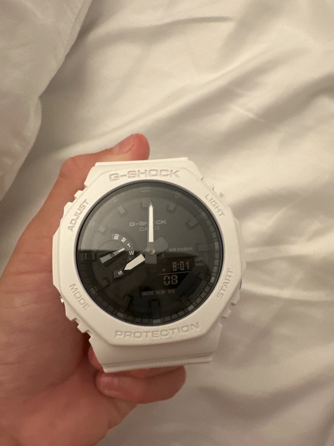 Casio G-Shock GA-2100 White Watch - photo 2
