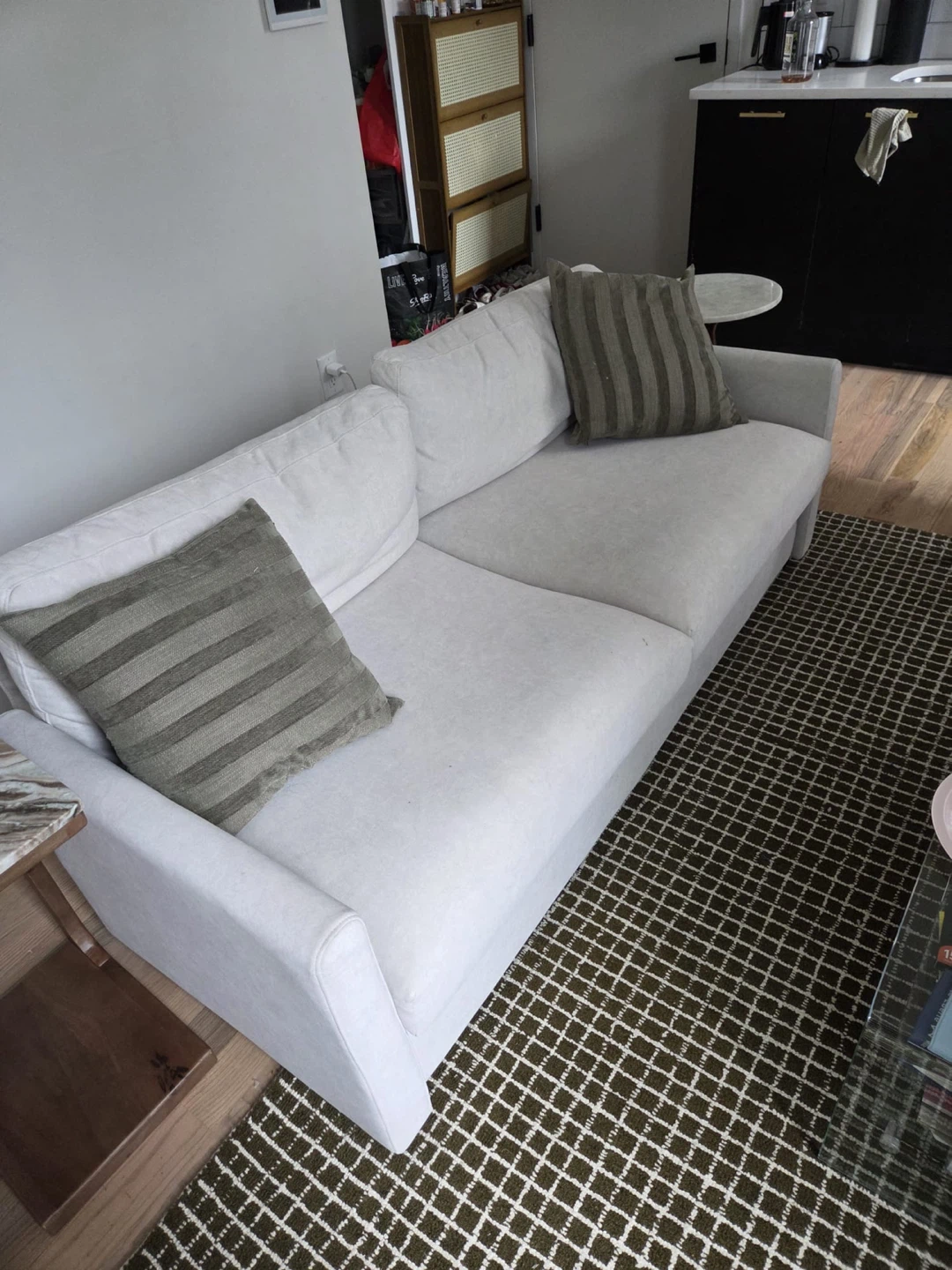 Off-White Two-Seater Sofa