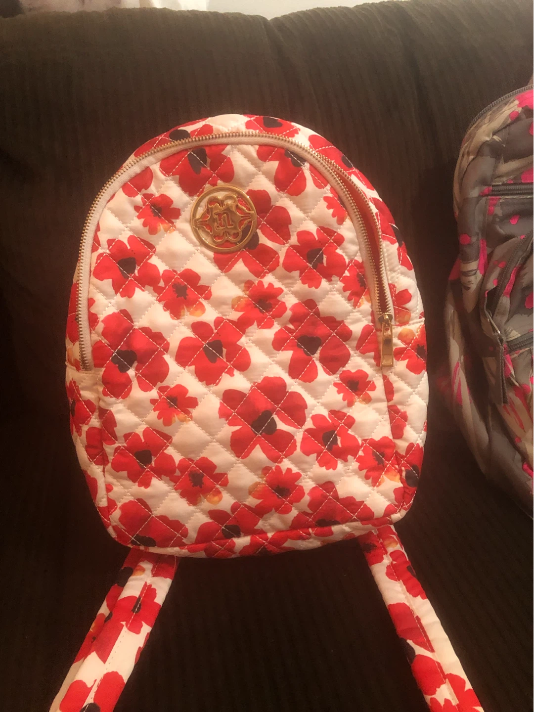 Nanette Lepore Floral Quilted Backpack