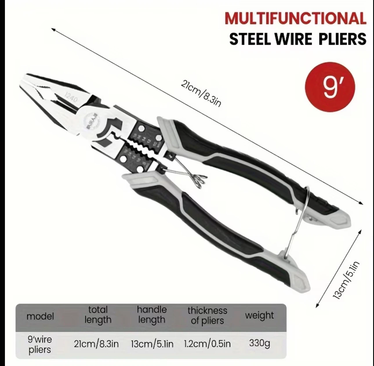 AIRAJ Multifunctional Universal Diagonal Pliers - photo 3