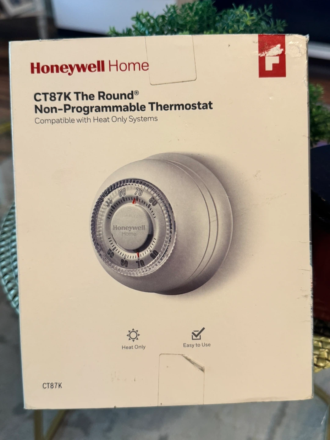 Honeywell Home CT87K The Round Non-Programmable Thermostat