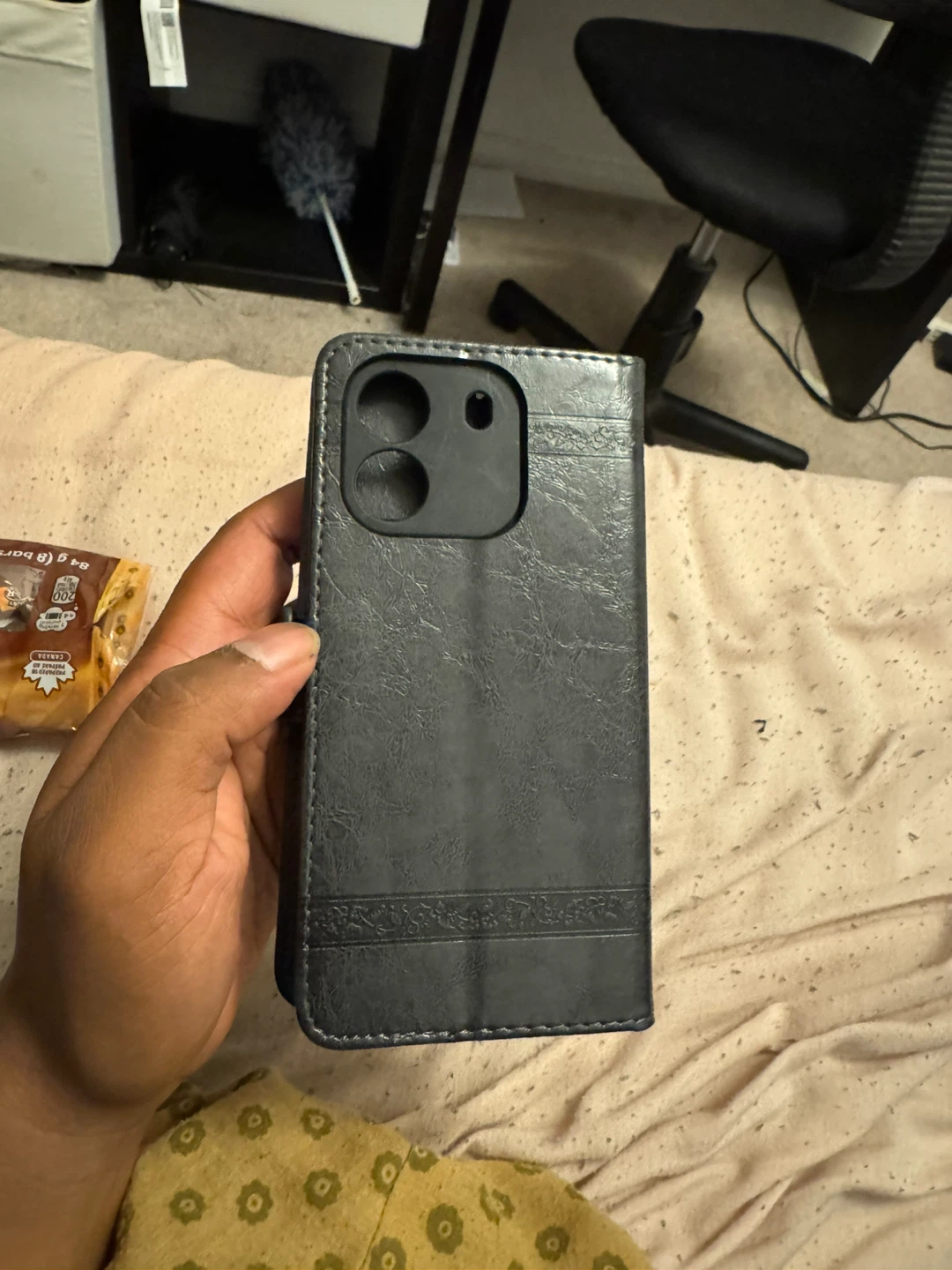 Black Flip Wallet Phone Case Xiaomi Poco X7 Pro