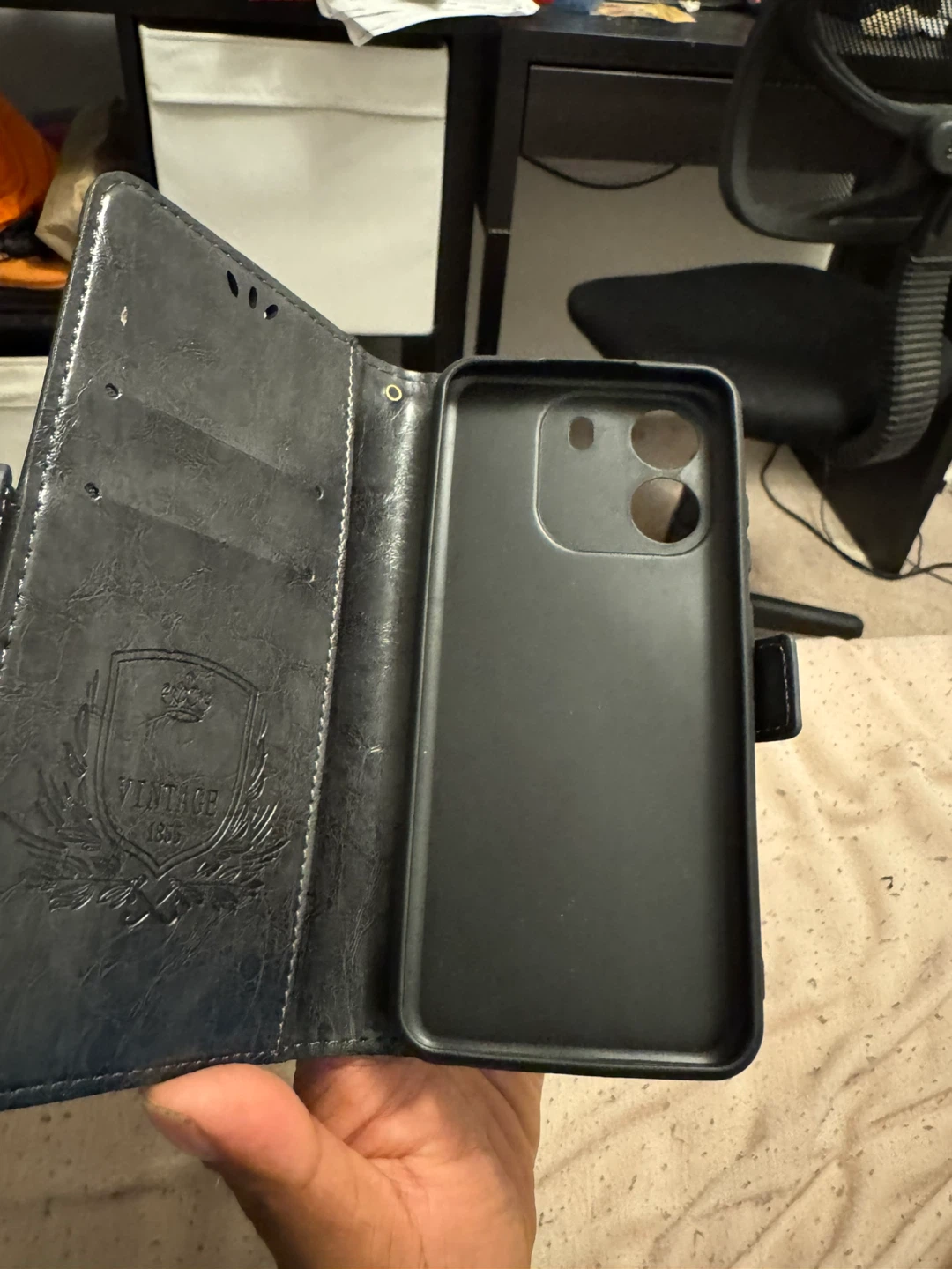 Black Flip Wallet Phone Case Xiaomi Poco X7 Pro - photo 2