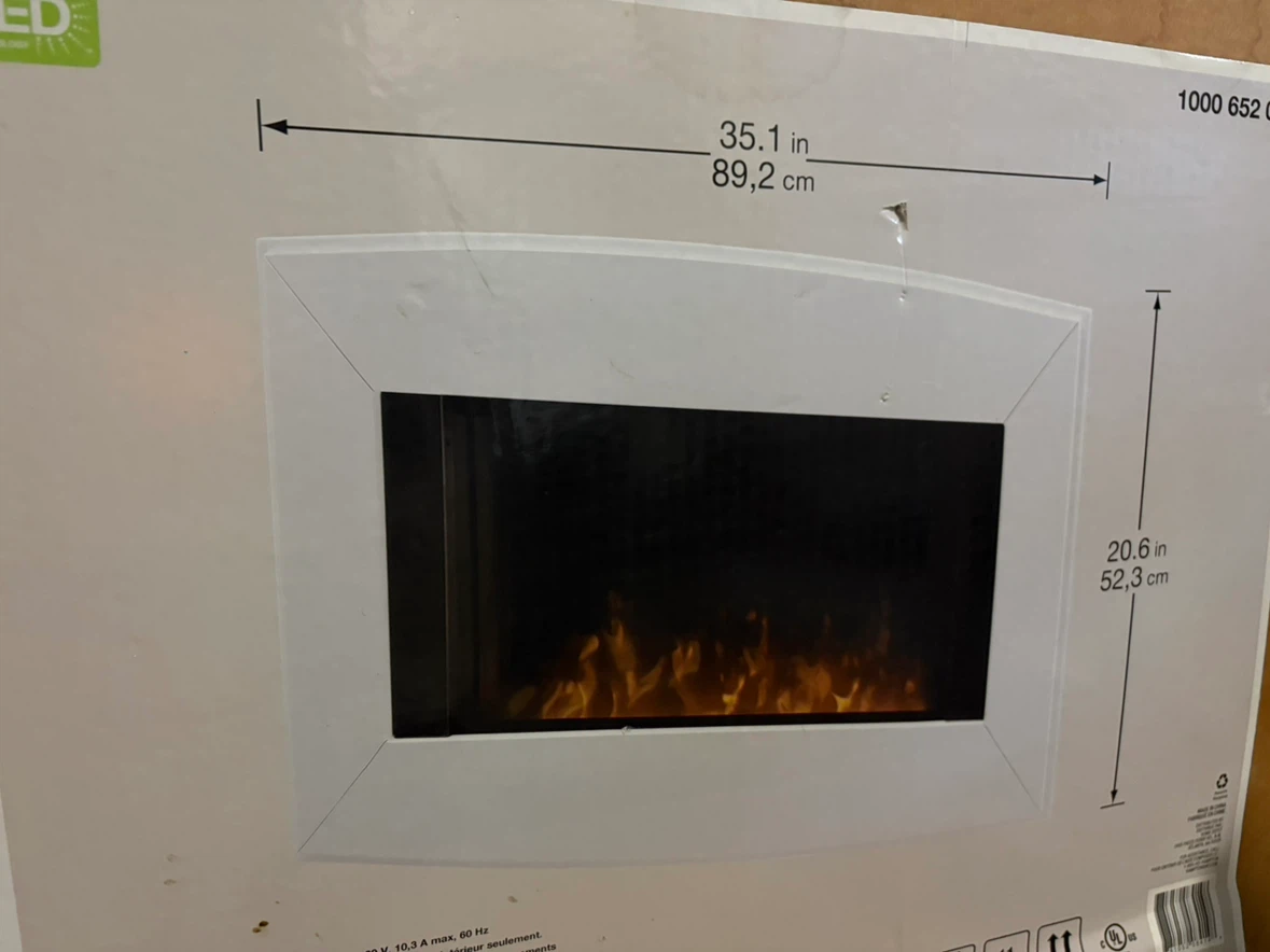 Hampton Bay Sheldon Wall Mount Electric Fireplace - photo 2
