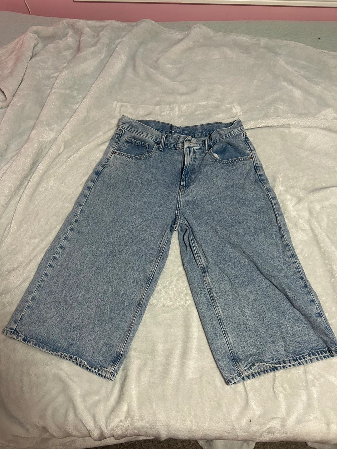 Old Navy Mid-Rise Baggy Wide-Leg Jeans Size 14