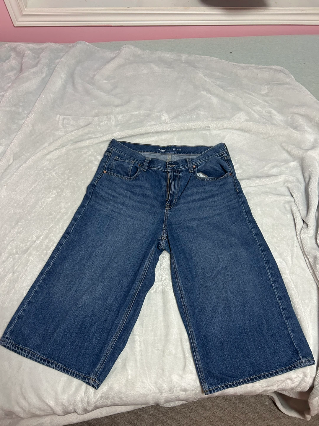 Old Navy Mid-Rise Baggy Wide Leg Jeans