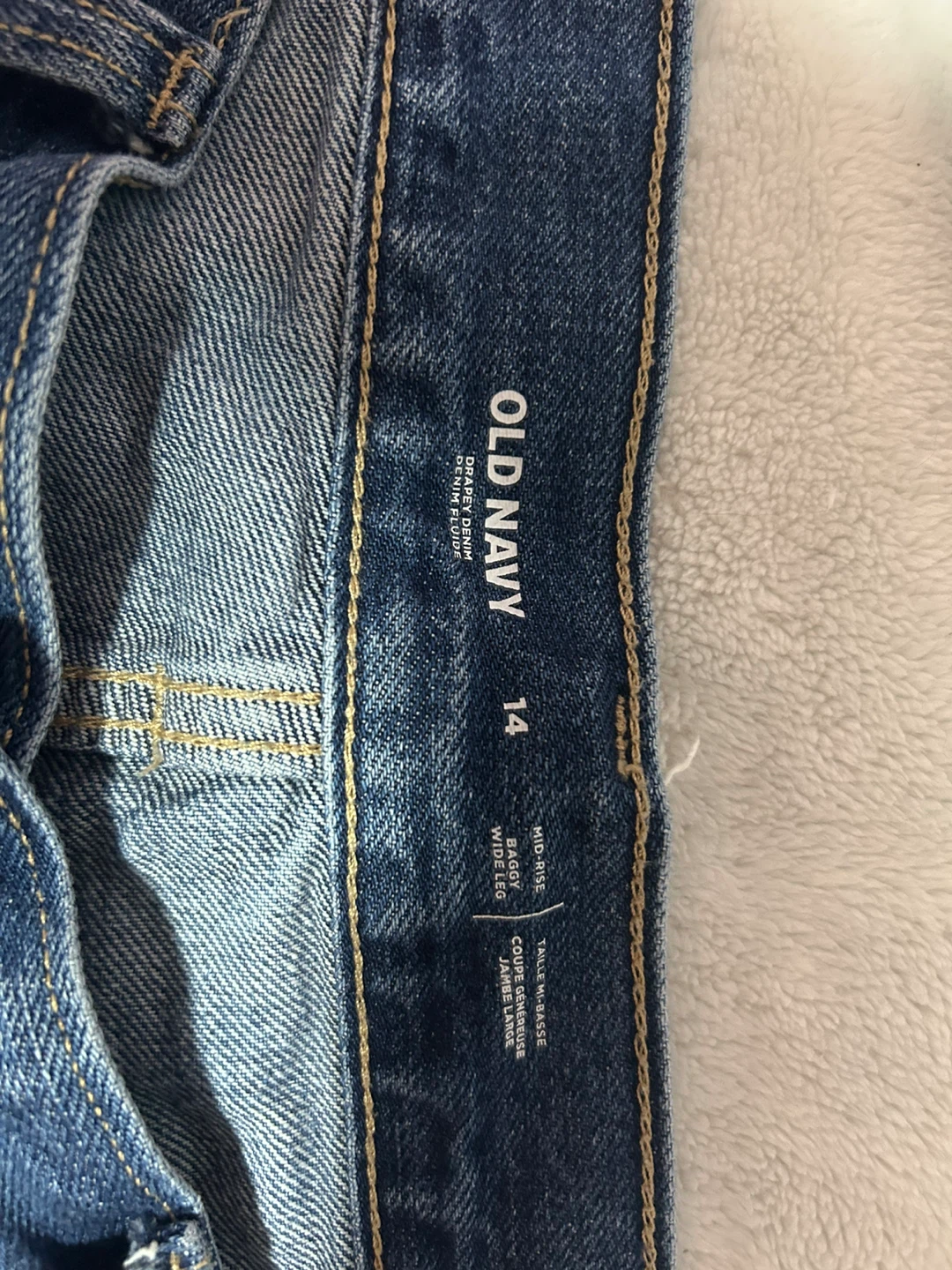 Old Navy Mid-Rise Baggy Wide Leg Jeans - photo 2