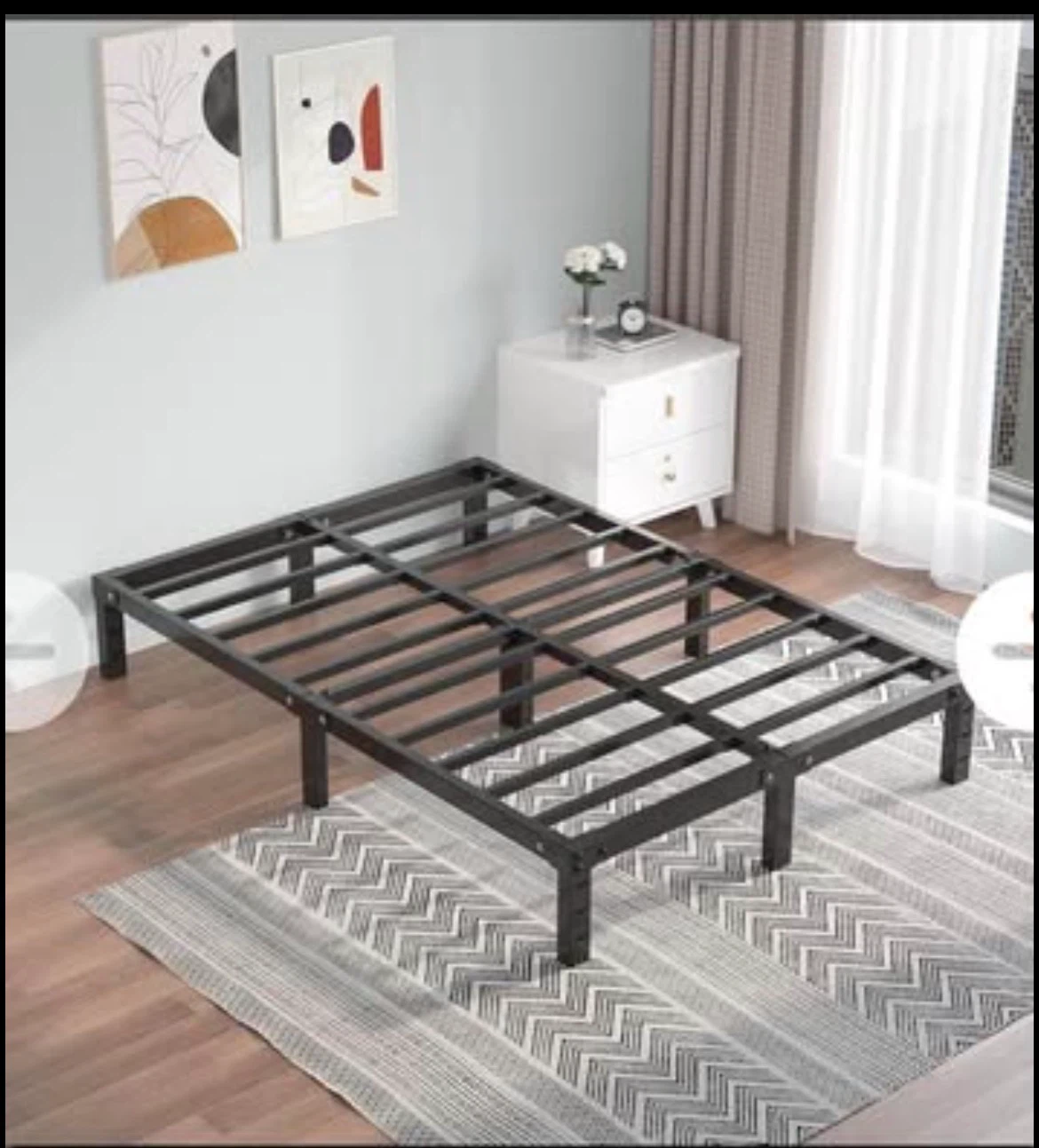 Full Size Metal Platform Bed Frame - photo 2