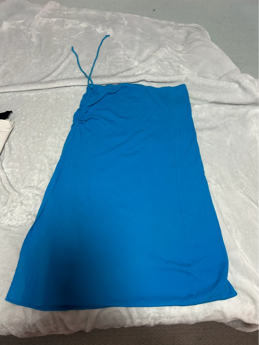 Aerie Blue Ruched Side Skirt XL