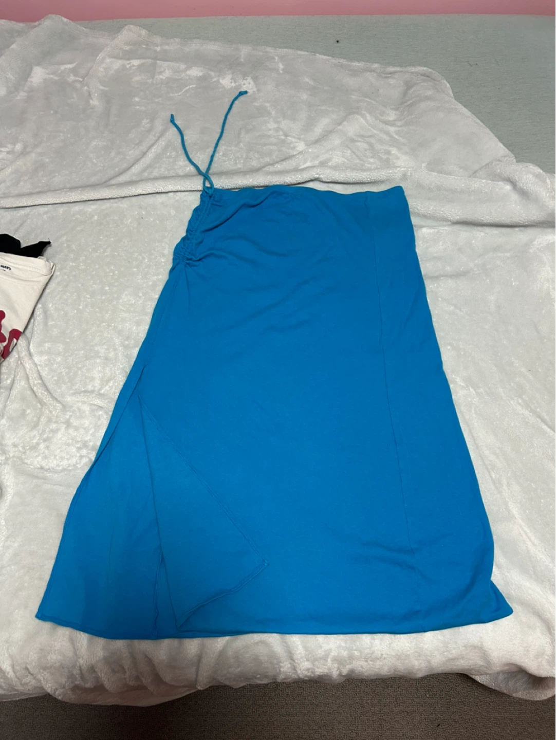 Aerie Blue Ruched Side Skirt XL - photo 2