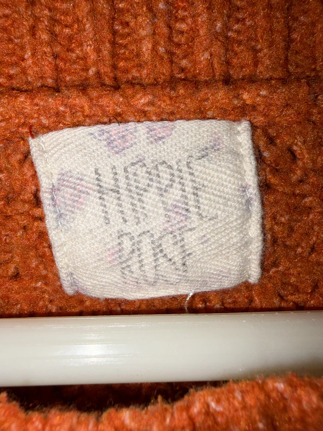 Orange Cable Knit Sweater - photo 2