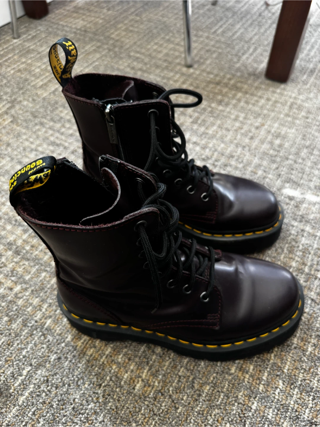 Dr. Martens Jadon Arcadia Platform Boots (Cherry Red) - photo 3