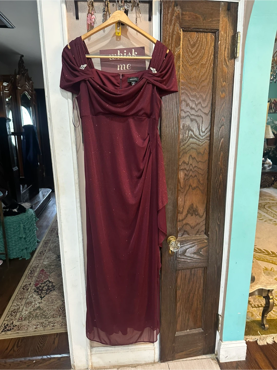 R&M Richards Glitter Evening Gown Size 14