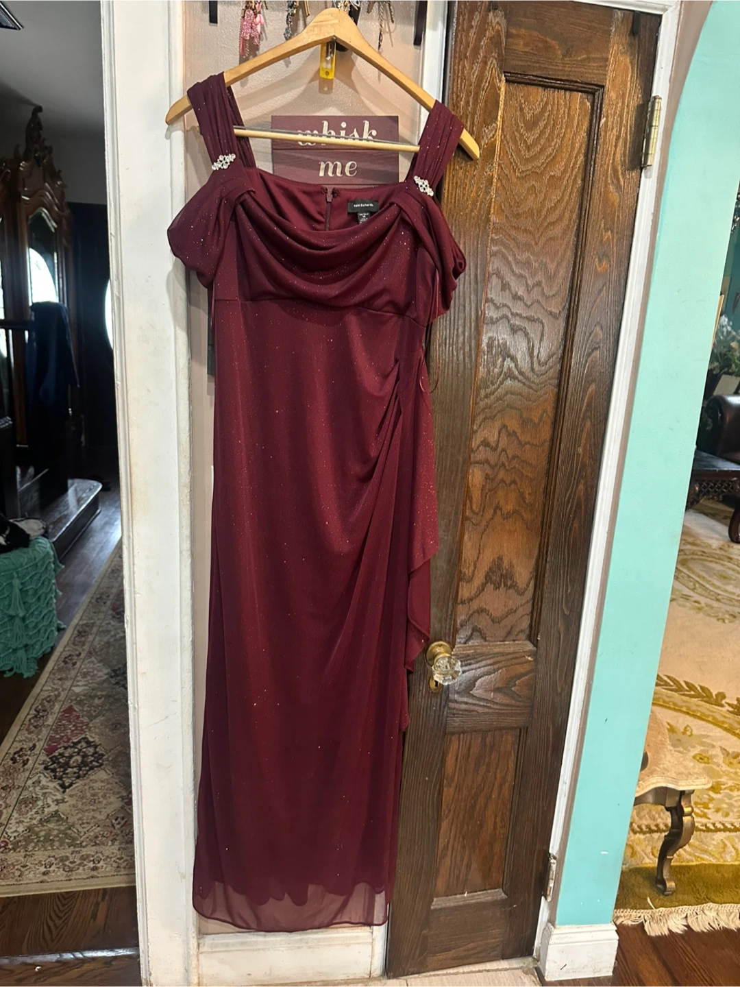R&M Richards Glitter Evening Gown Size 14 - photo 5
