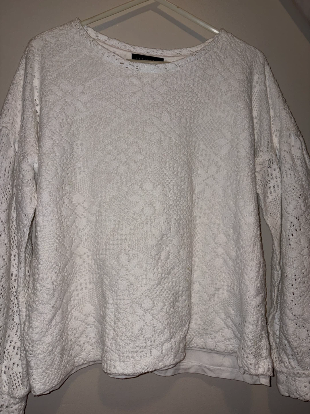 Sanctuary White Lace Top