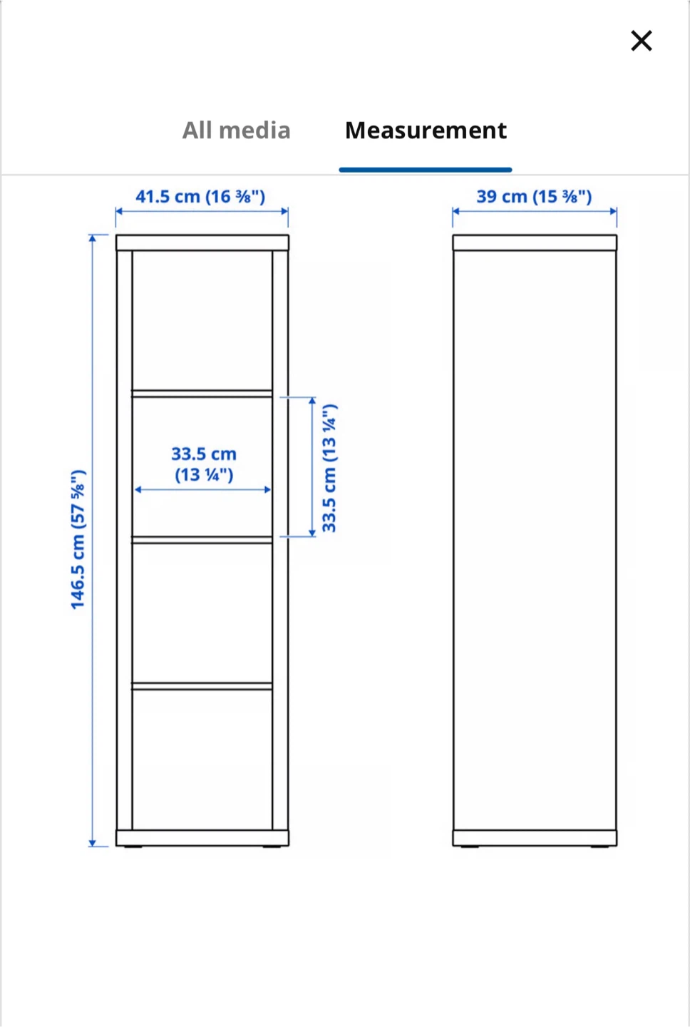 IKEA KALLAX Shelving Unit White - photo 2