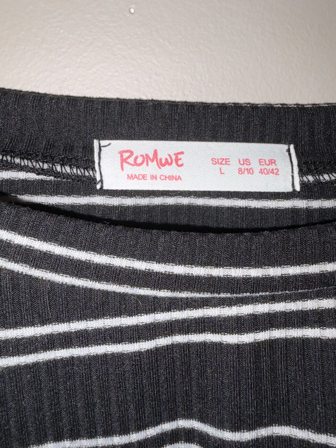 Striped Long Sleeve Cropped Top - photo 2