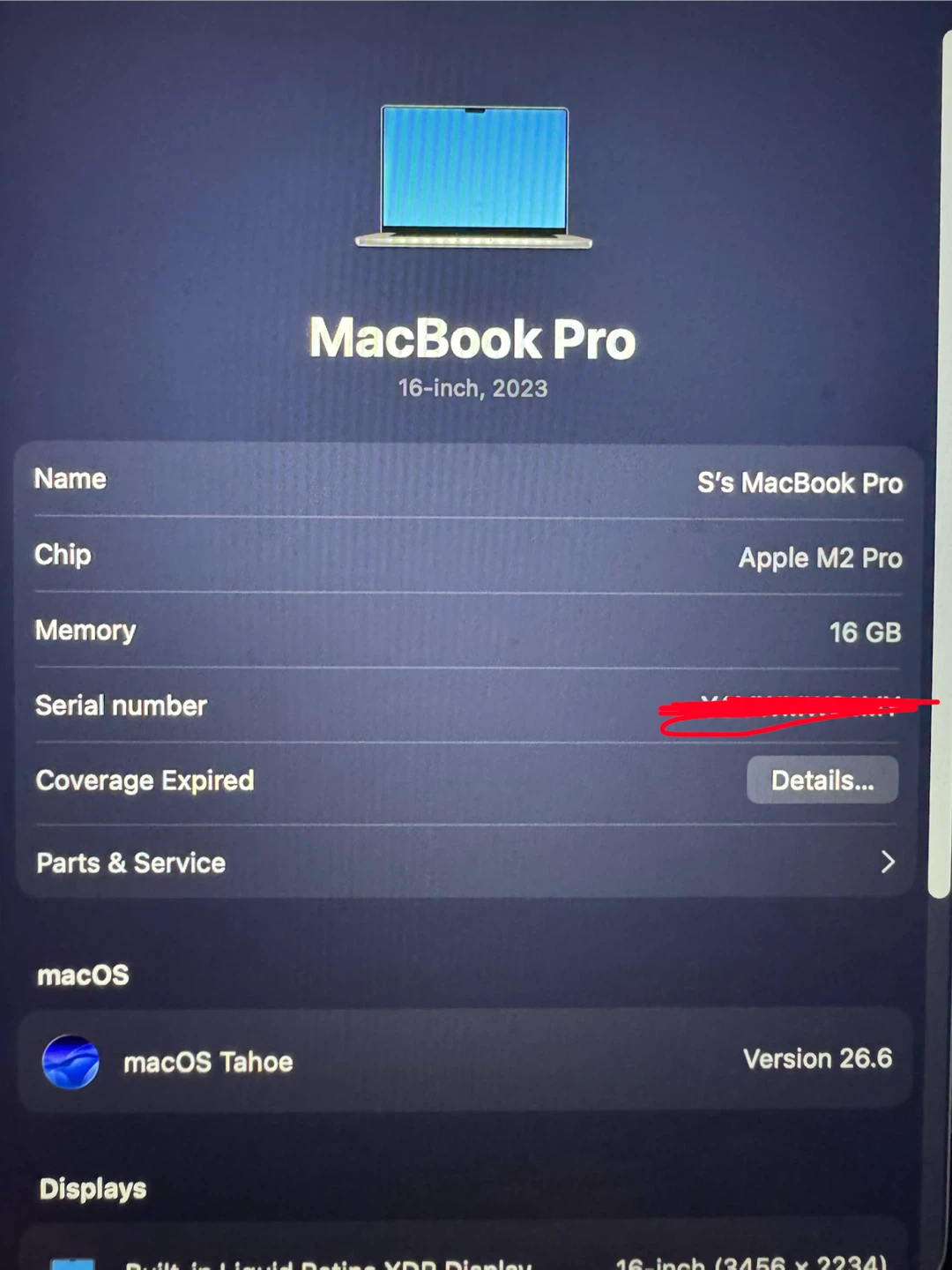 Apple MacBook Pro 16-inch M2 Pro 2023 - photo 4