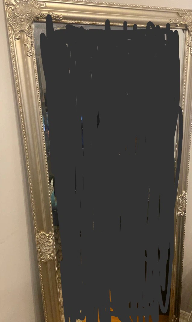 Ornate Gold Full Length Mirror