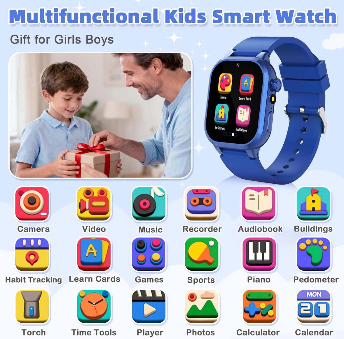 Kids fitness watch with games, camera, music - BNIB - photo 2