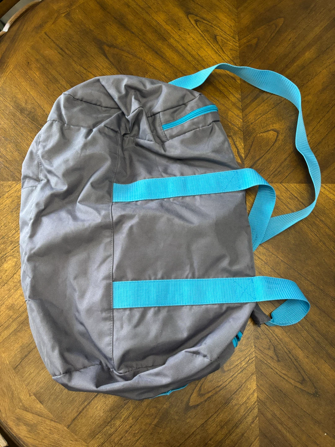 Issey Miyake grey and blue duffle bag - photo 2