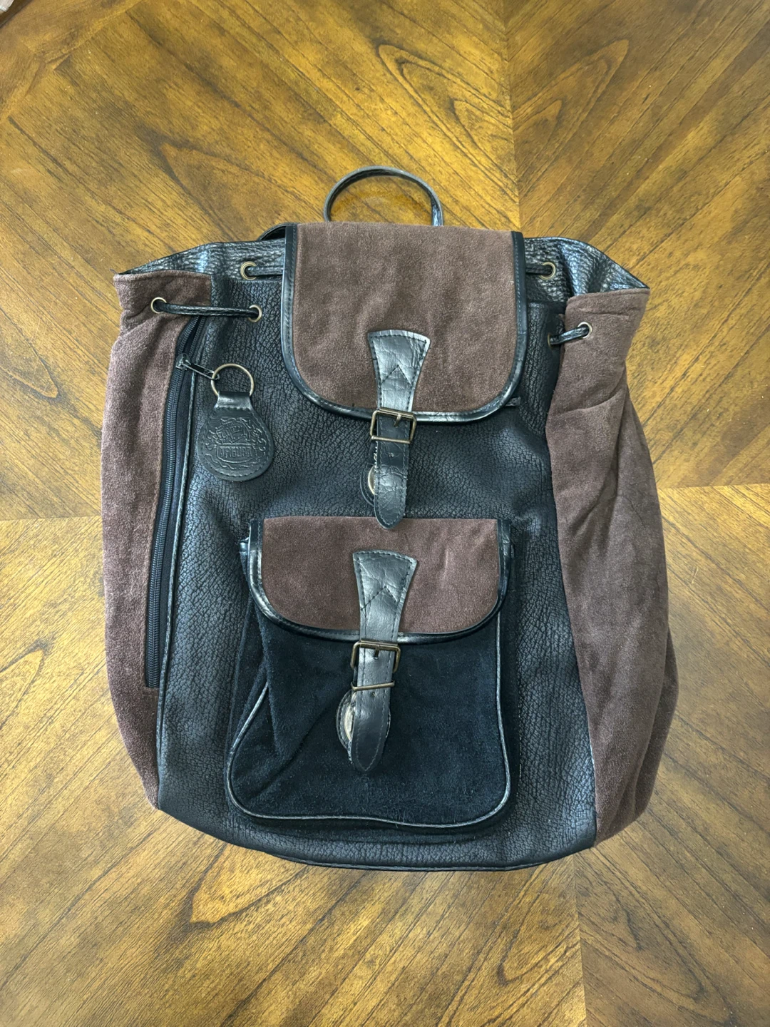 Jaguar Suede and Leather Backpack