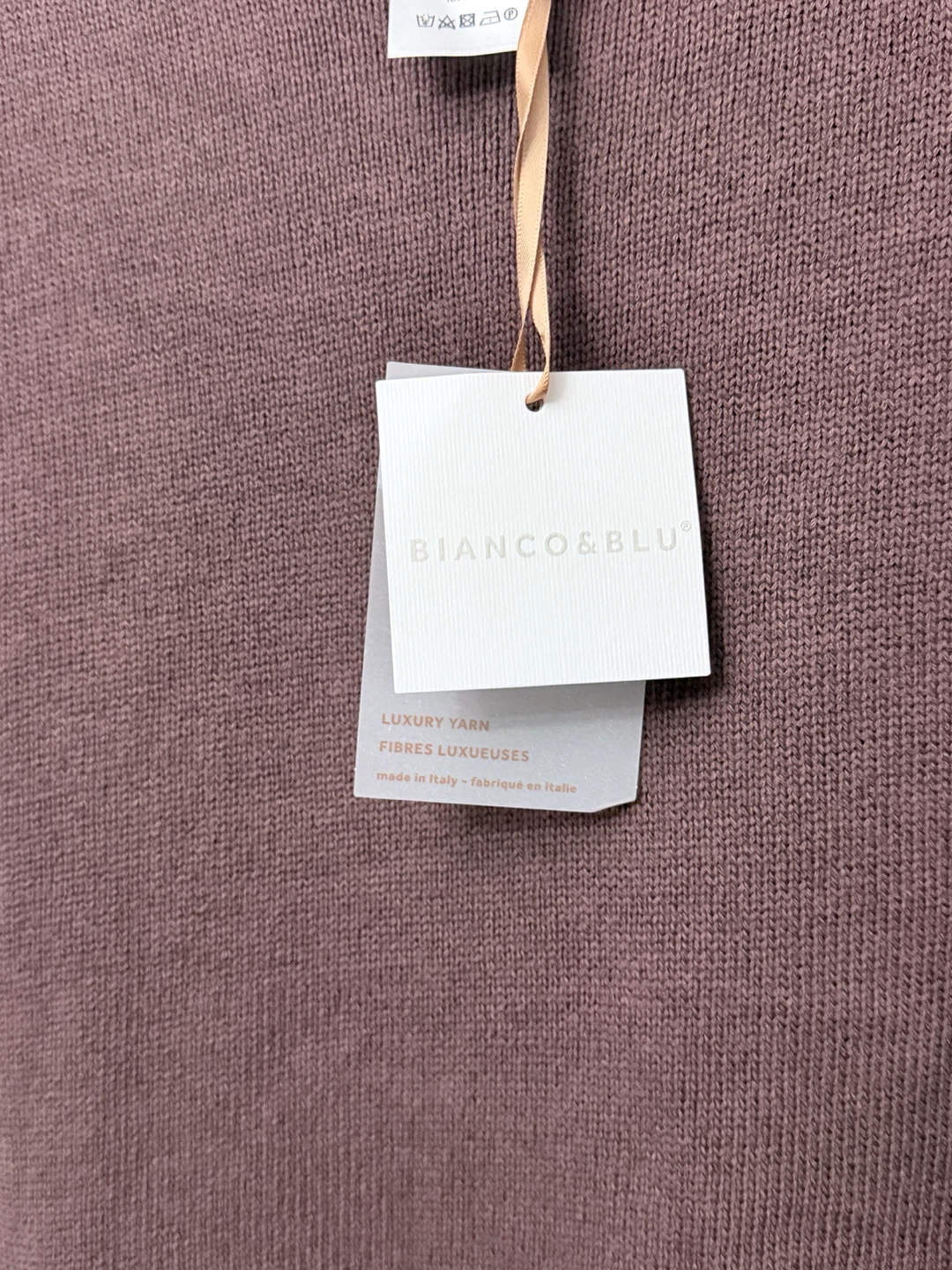 Bianco & Blu Sweater Vest Knit Dusty Brown Mauve M - photo 4