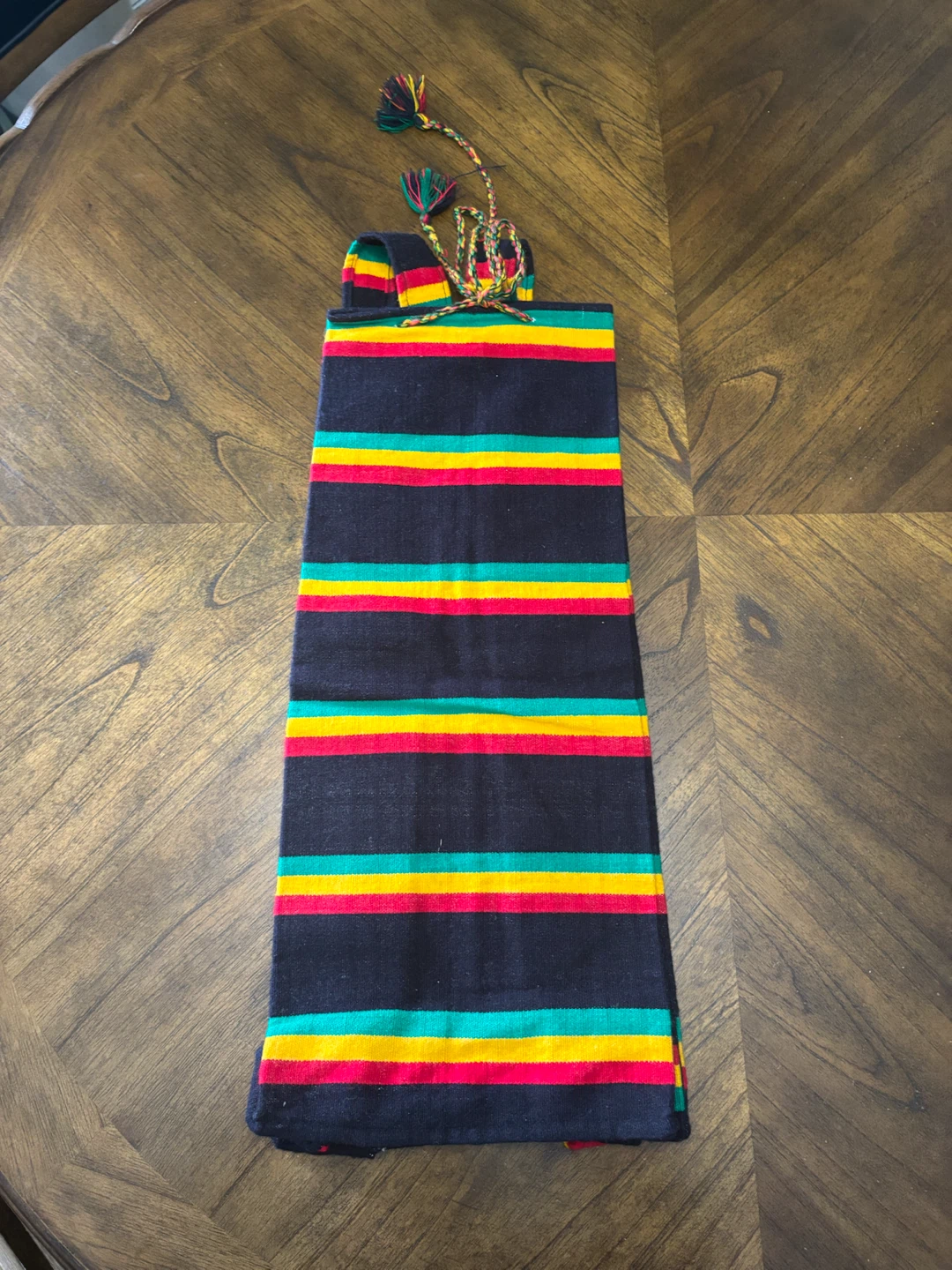Woven Striped Bottle Bag - photo 2