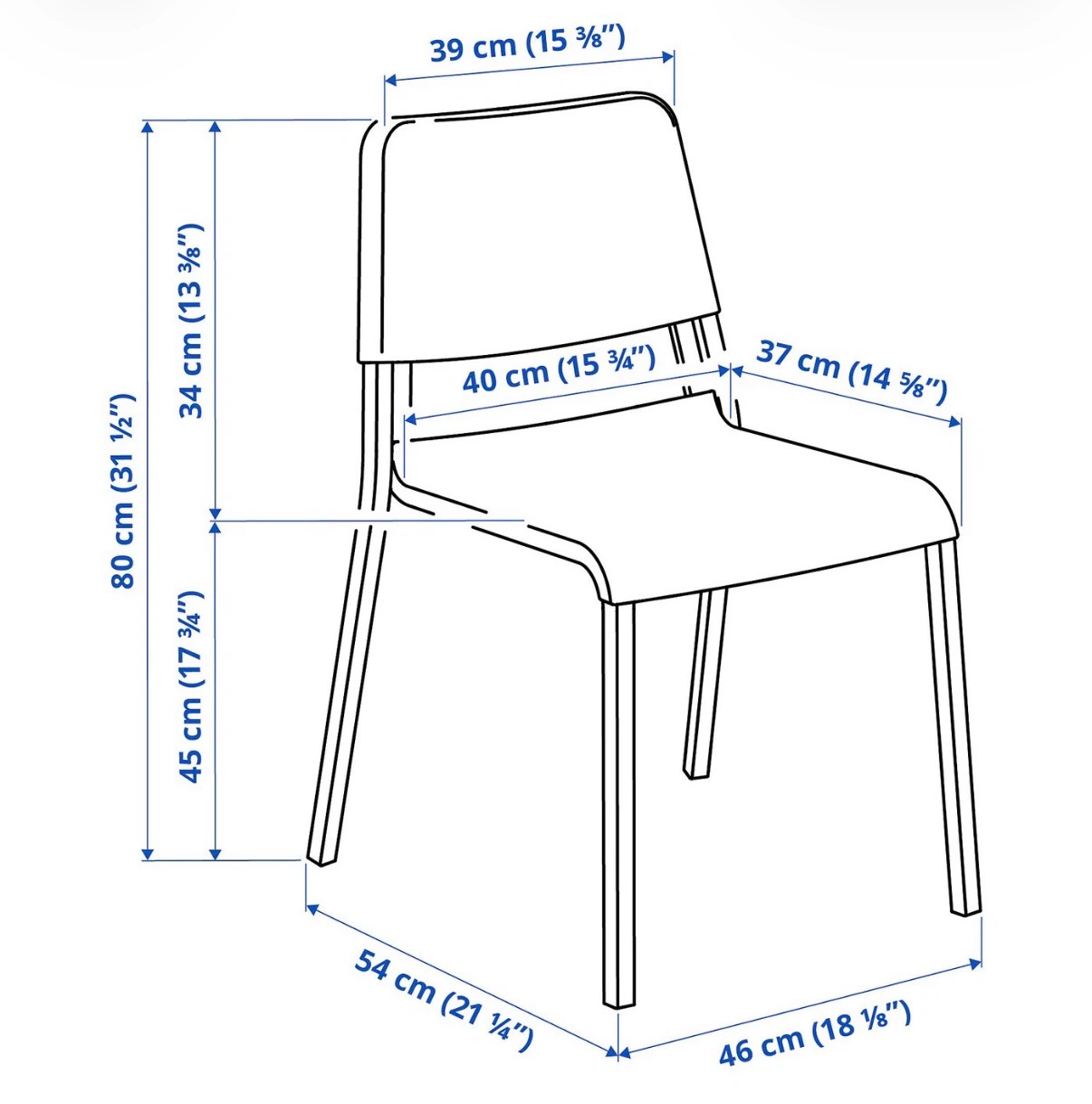 pair of IKEA chairs for $40 - photo 2