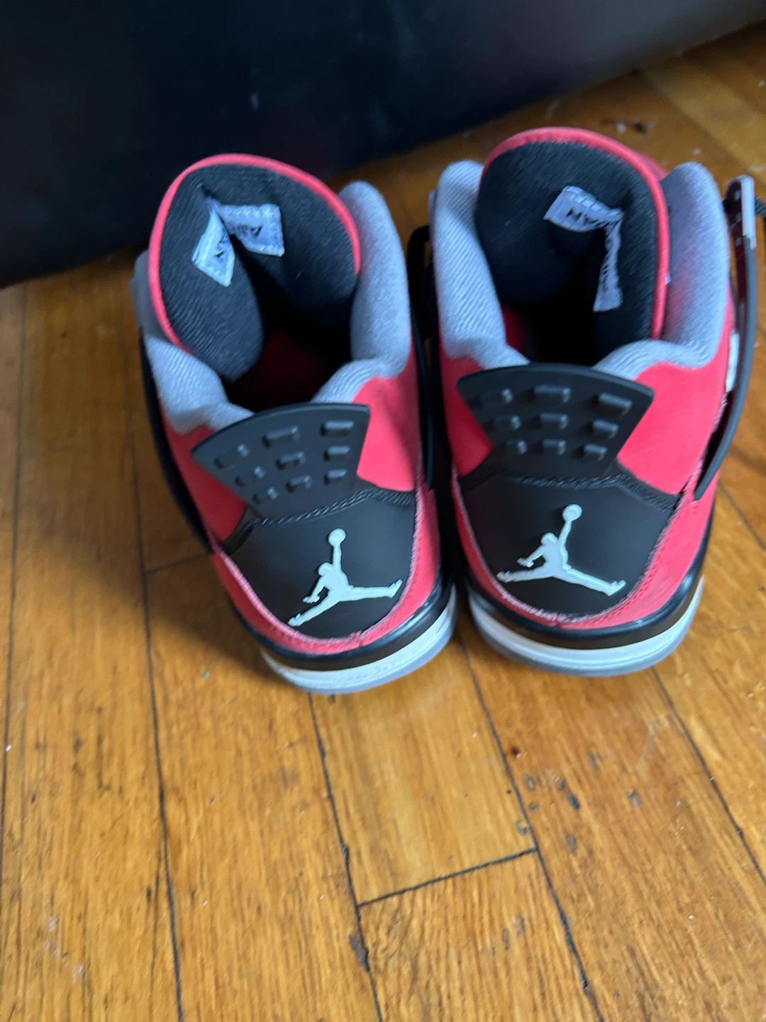 Air Jordan 4 Red Black Sneakers 5.5 - photo 3