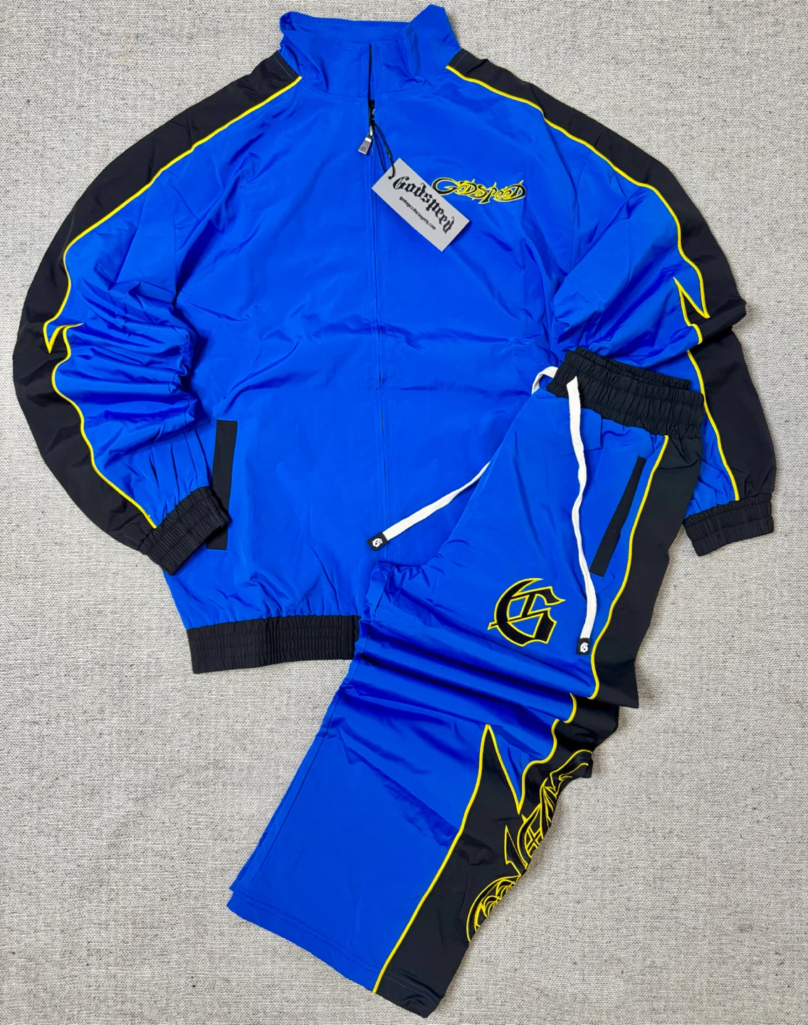 Godspeed Racing Tracksuit Set Blue Black