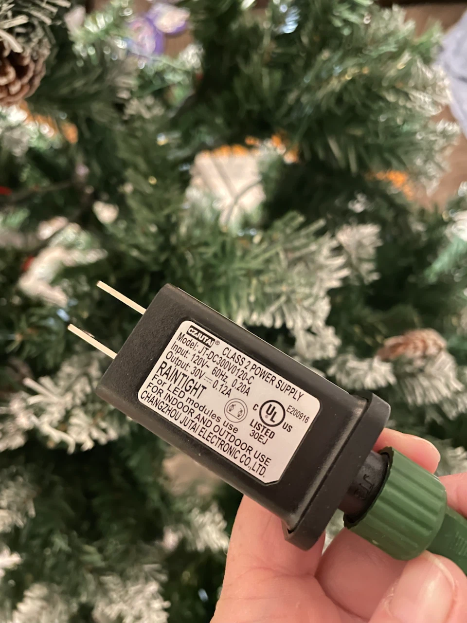 Pre-lit Flocked Artificial Christmas Tree - photo 3