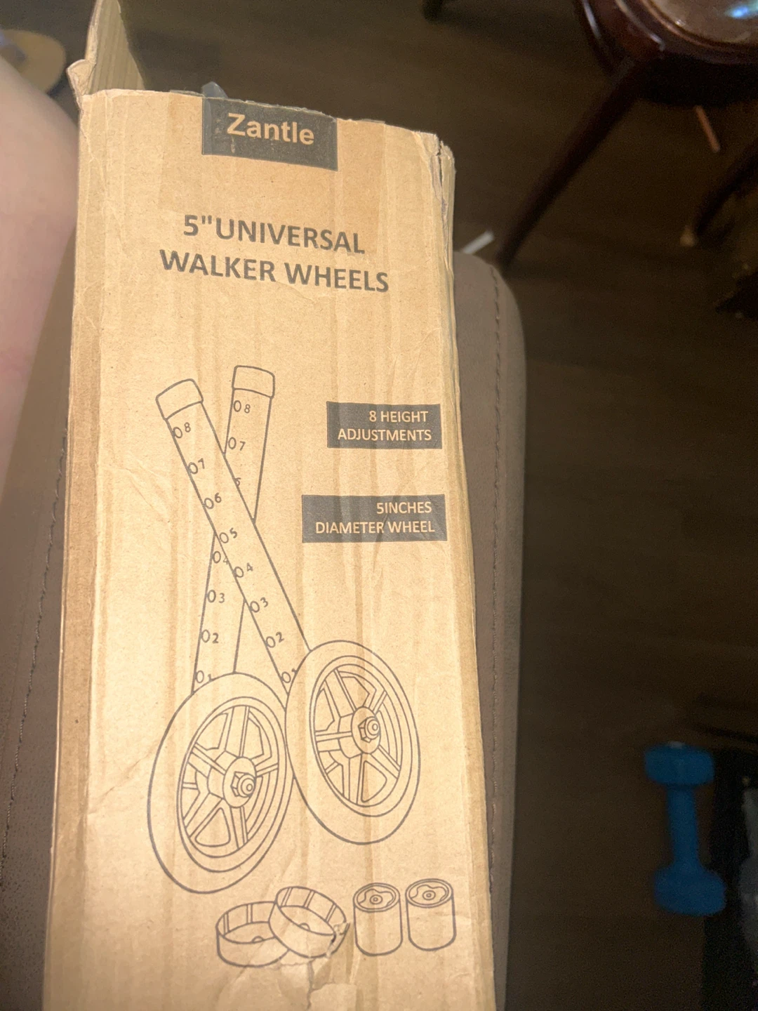 Zantle 5" Universal Walker Wheels