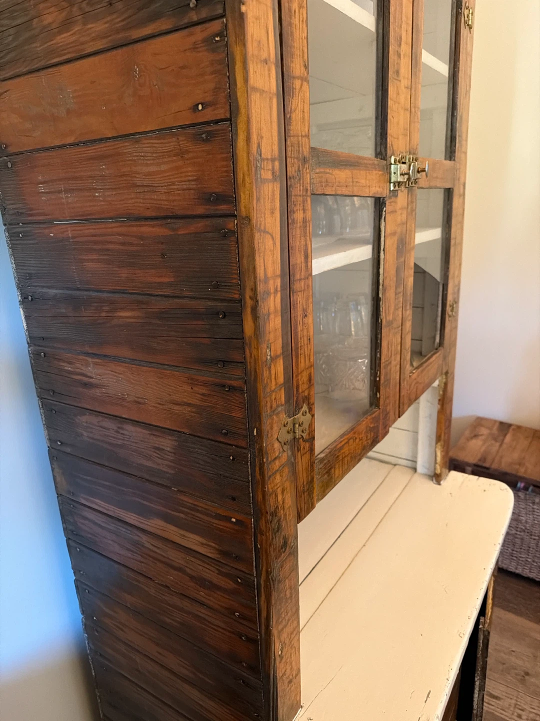 Vintage Wooden Kitchen Hutch - photo 3