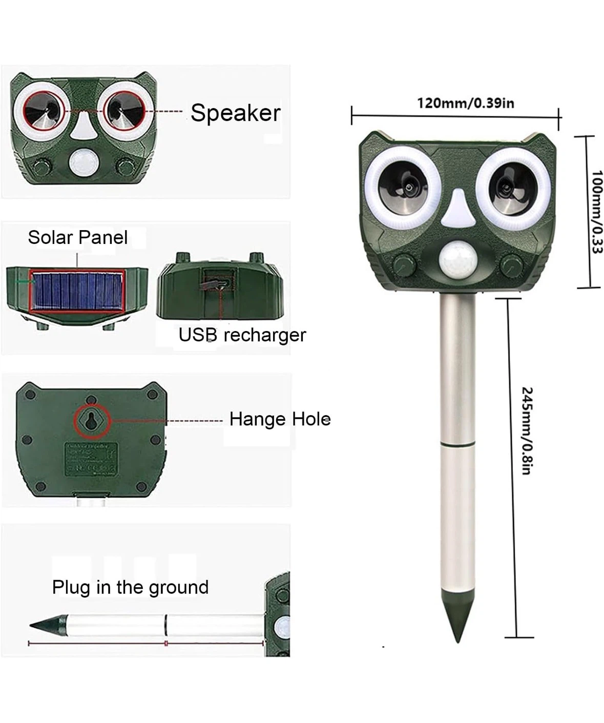 Solar Powered Animal Repeller - BNIB - photo 2
