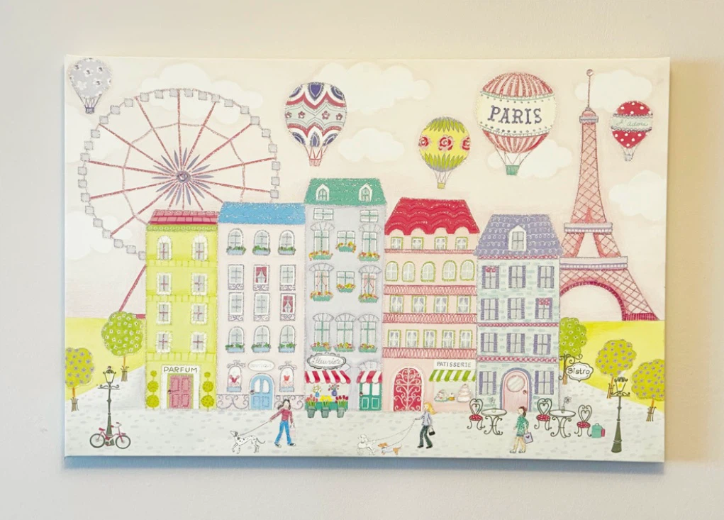 Paris Theme Canvas Wall Art