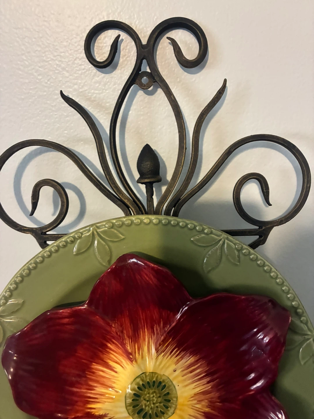 2 Tier Flower Plate Display Stand - photo 2
