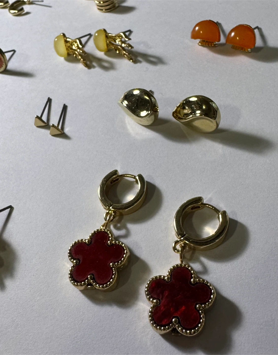 21 pc Gold Tone Earring Bundle - photo 4